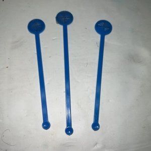 Vintage PanAm Pan American Drink Swizzler Stir Sticks Lot of 3